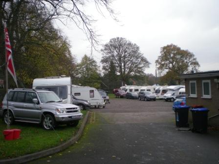 picture of car park with caravans